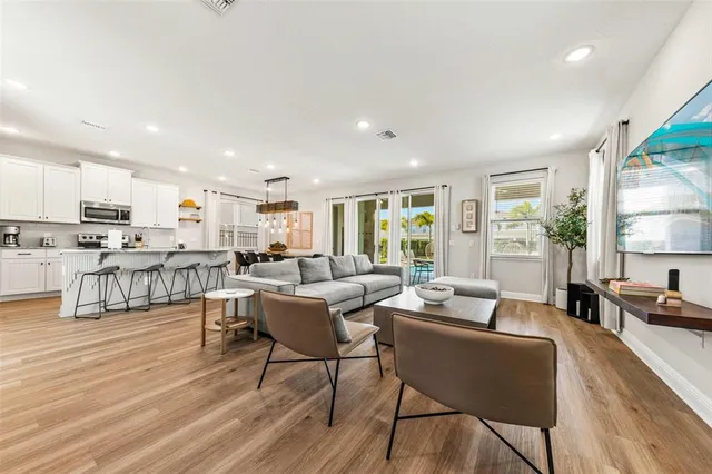 a view of a volley ball court