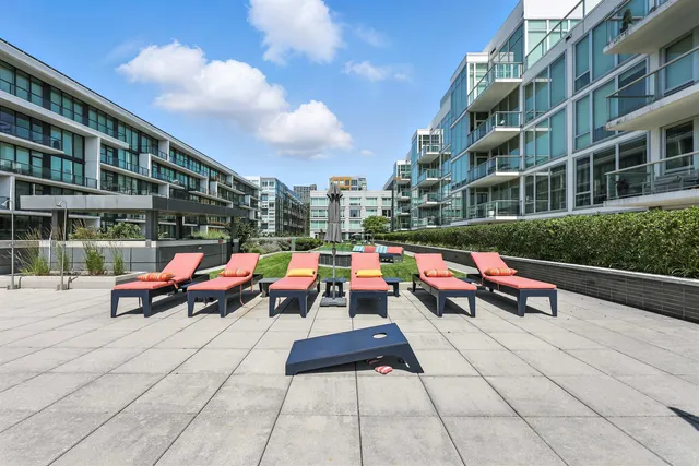 a view of a city and lake