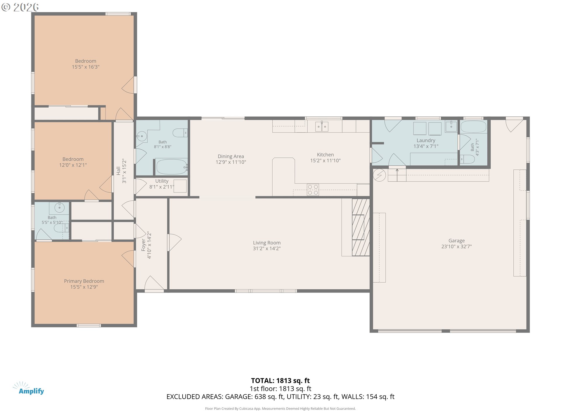 2537 B Street Hubbard, OR 97032 - Photo 43 of 43 Floor Plan