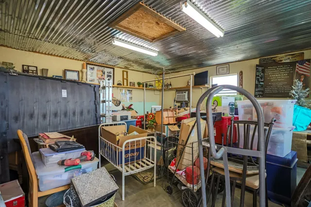 a view of a swimming pool with an ocean view