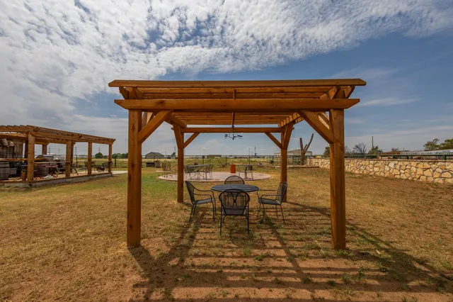 a room with furniture and a garage