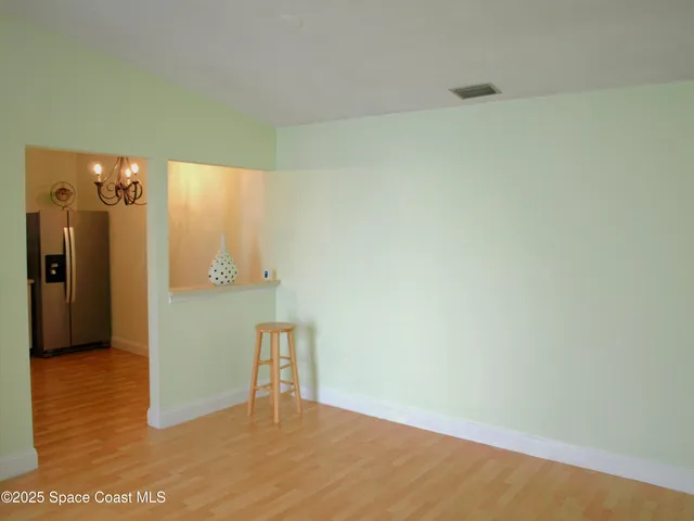 a view of an empty room