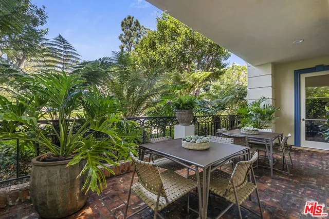 a view of an outdoor space with table and chair