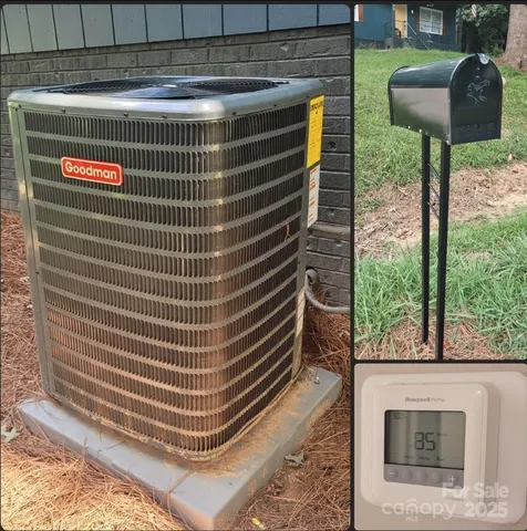 a view of a kitchen with stainless steel appliances granite countertop a refrigerator and a stove