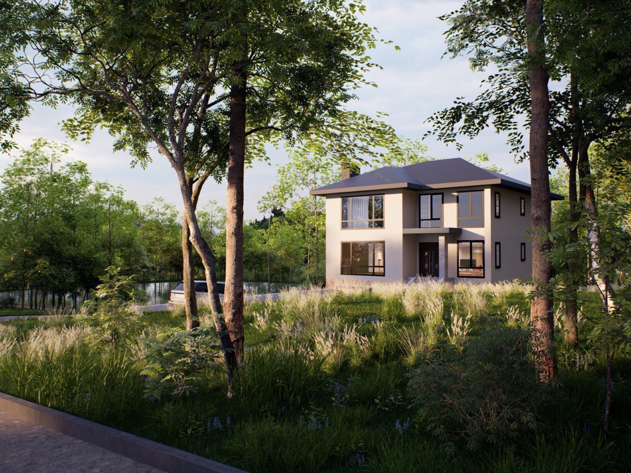 22145 West White Pine Road Kildeer, IL 60047 - Photo 2 of 14 a view of a house with balcony and garden