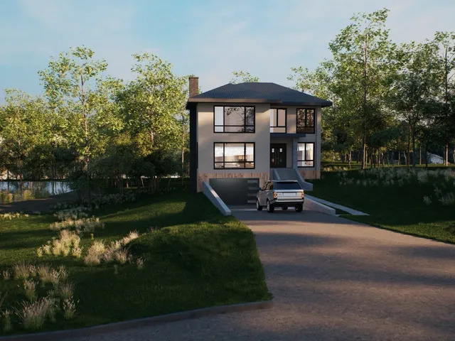 a view of a chair and table on the garden