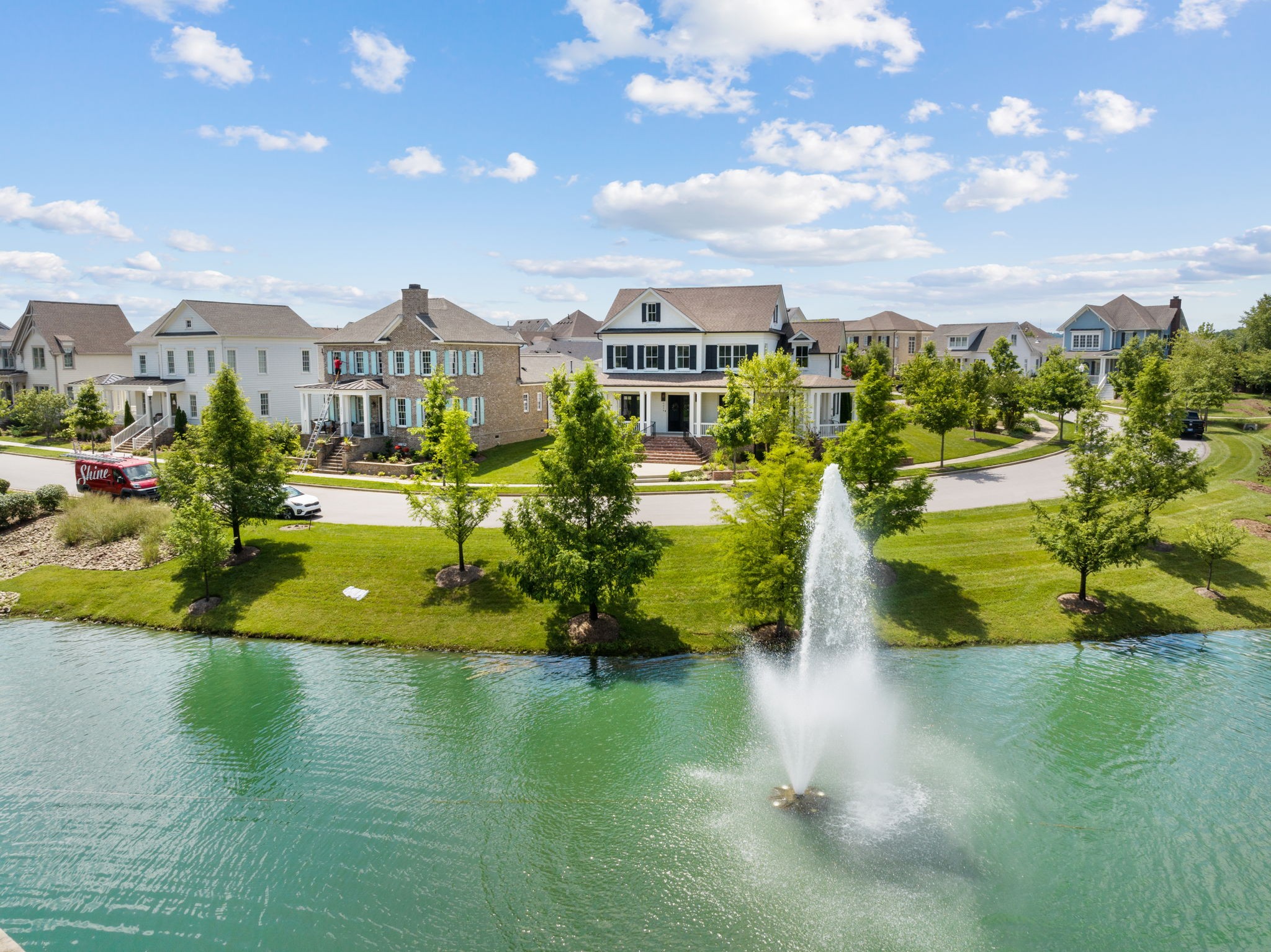 4048 General Martin Lane Franklin, TN 37064 - Photo 50 of 57 a view of a lake with a building in the background