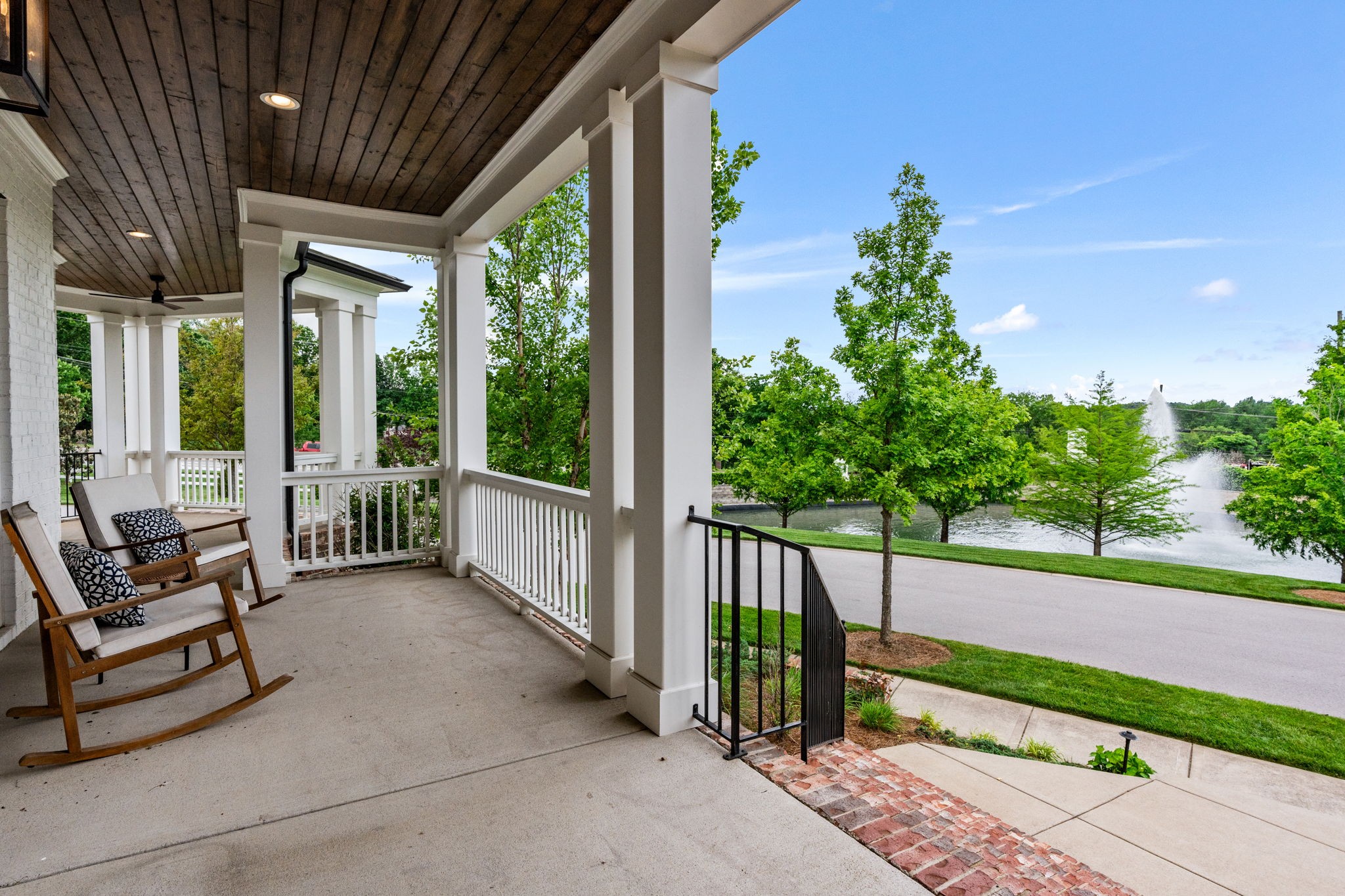 4048 General Martin Lane Franklin, TN 37064 - Photo 5 of 57 a view of a porch with furniture and garden
