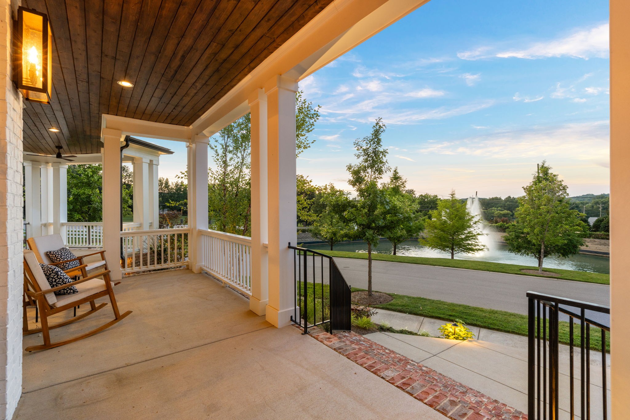 4048 General Martin Lane Franklin, TN 37064 - Photo 53 of 57 a view of a chair and tables in the balcony