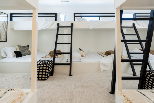 5355 Cyan Lane St. George, UT 84790 - Photo 35 of 39 Built-in bunk beds with black metal ladders