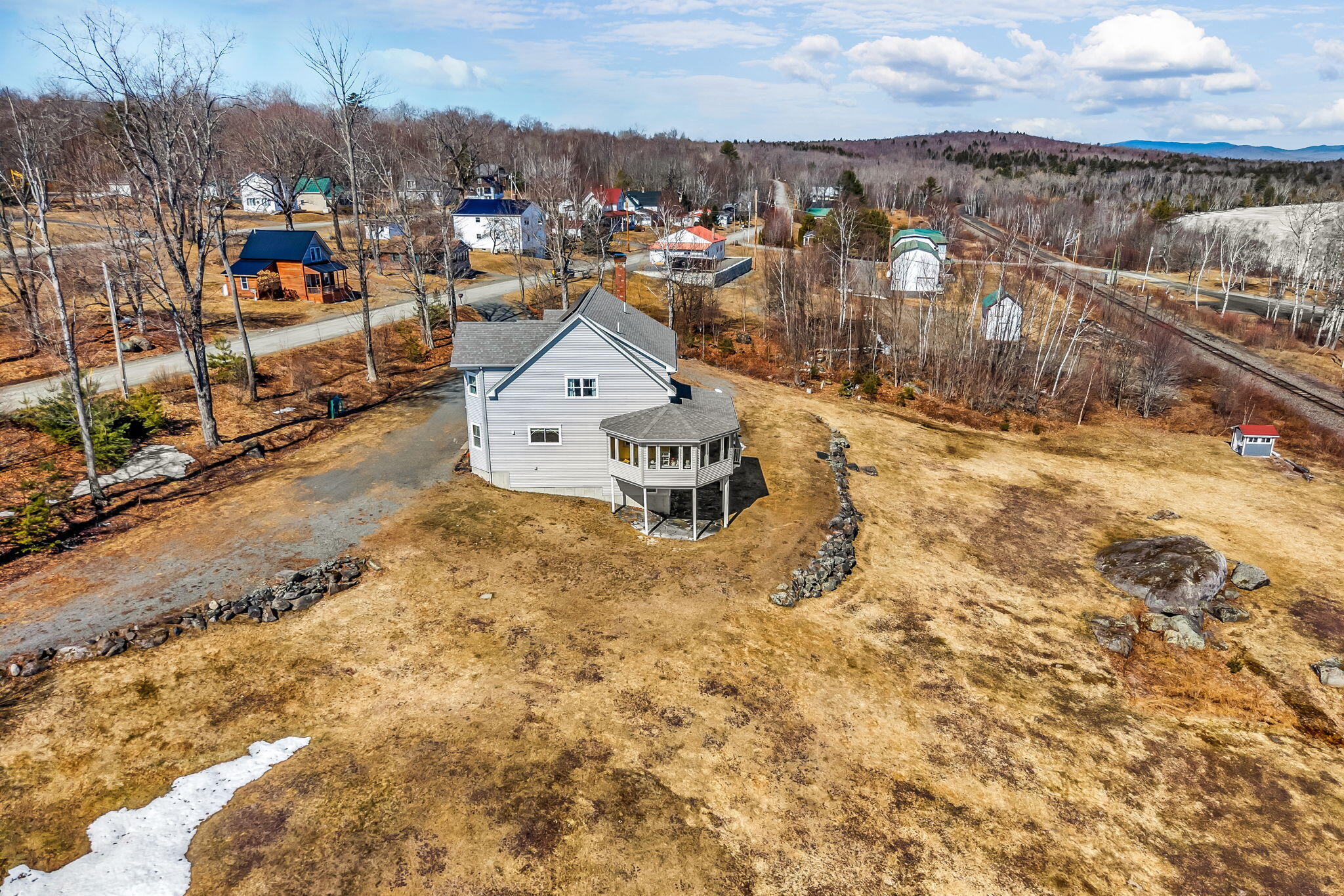 2080 Lakeview Road Milo, ME 04463 - Photo 96 of 101 drone - septic side