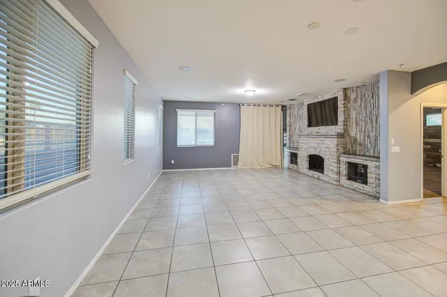 a view of livingroom with furniture and fireplace