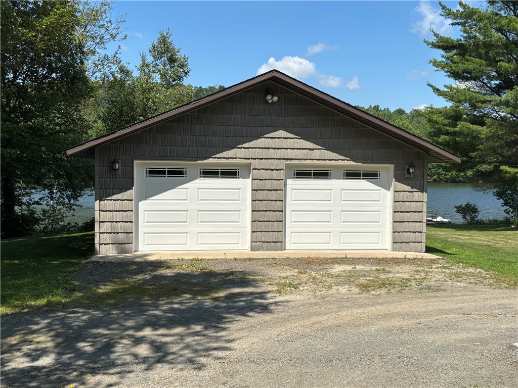 179 Sparrowhawk Lake Road Maryland, NY 12155 - Photo 40 of 49 2 car detached garage by lake
