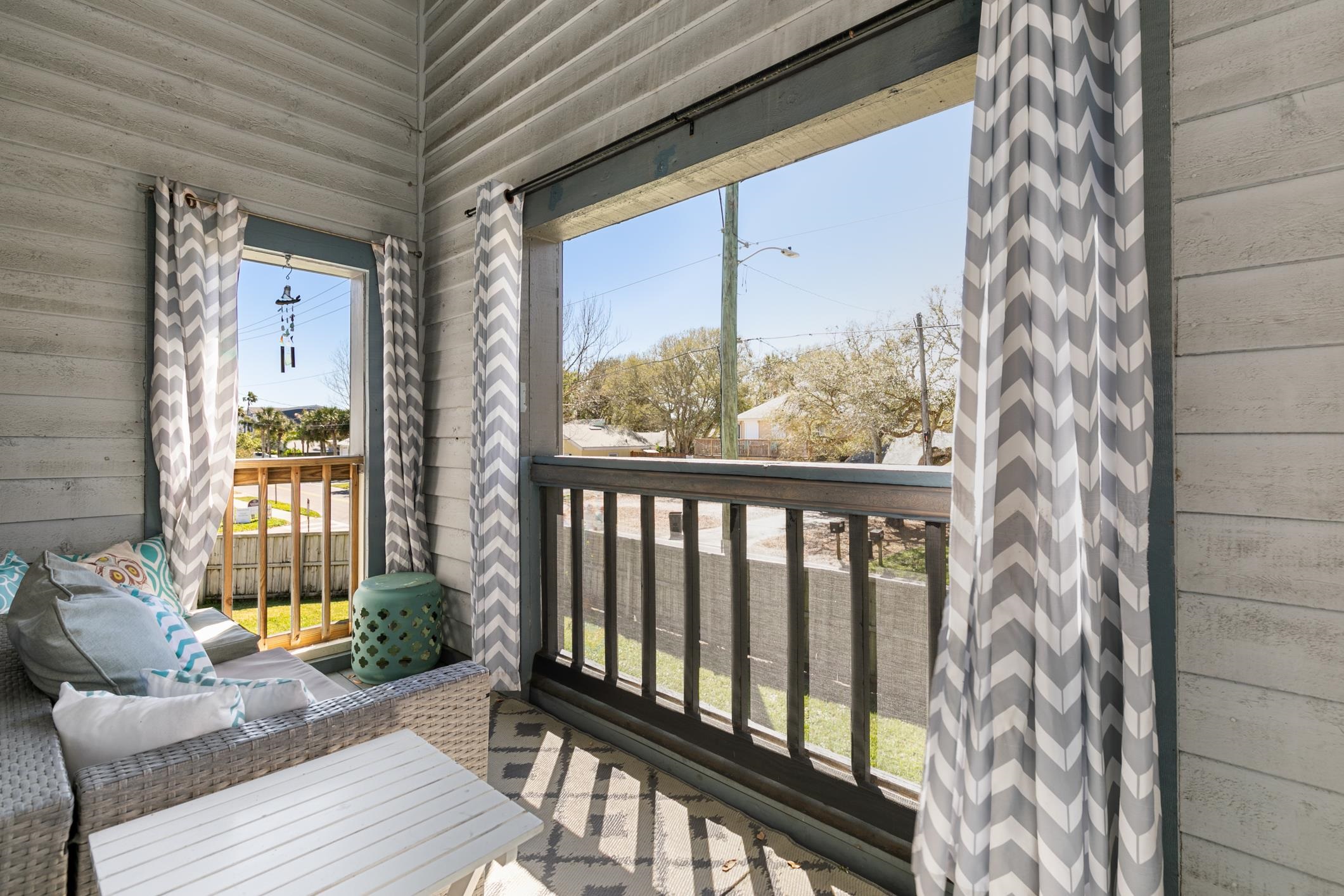 200 16th Street, Unit 202A St. Augustine, FL 32080 - Photo 18 of 39 a view of a balcony with wooden floor