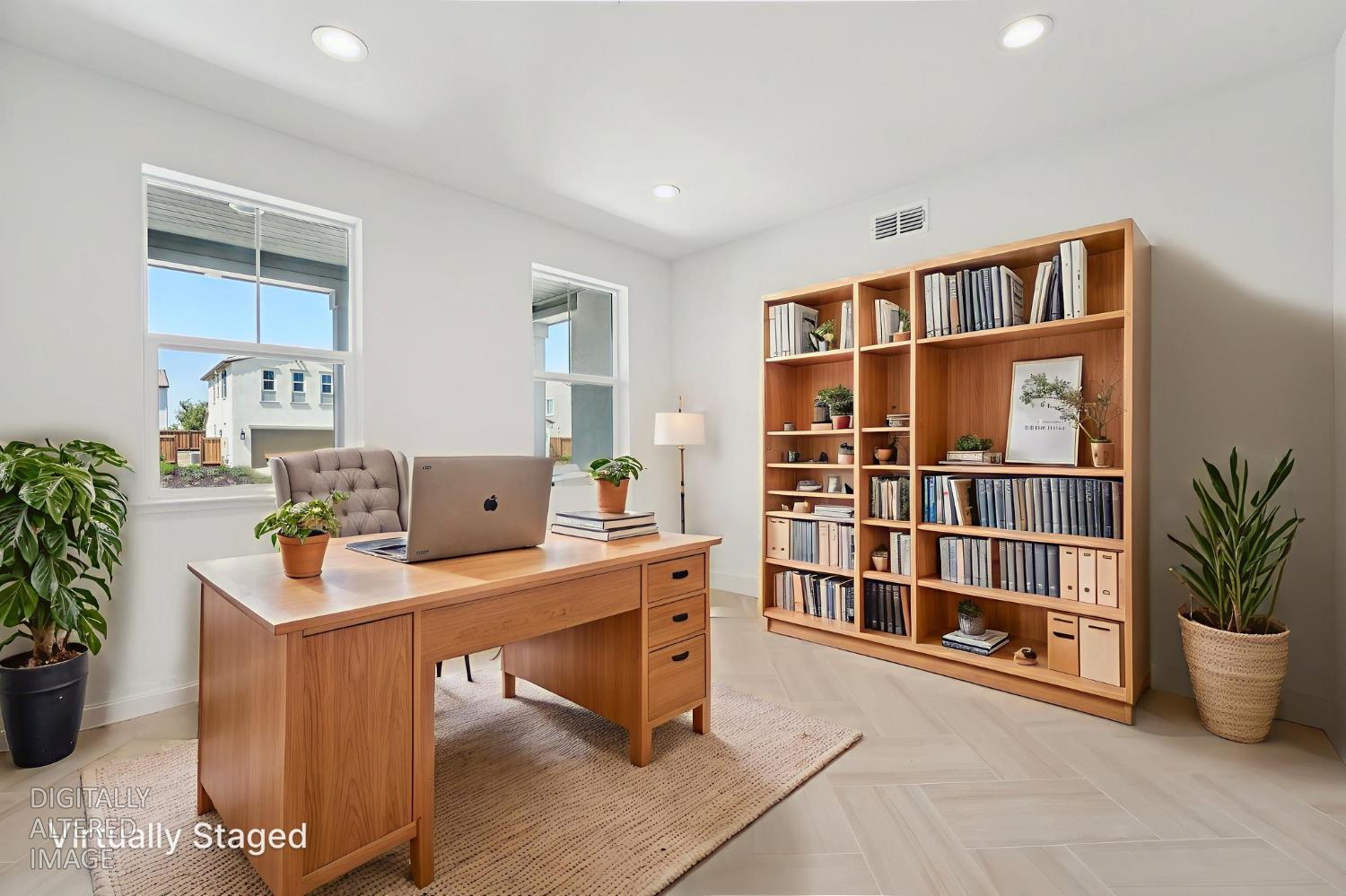 464 Trellis Way Brentwood, CA 94513 - Photo 15 of 22 a view of a workspace with furniture and bookshelf