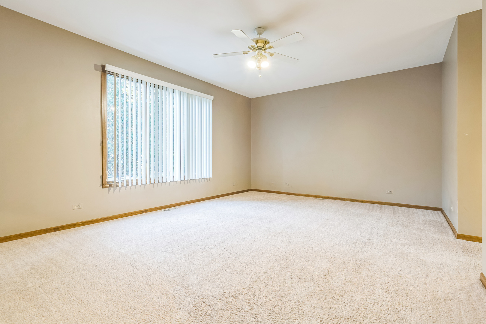 2604 Wendy Road Naperville, IL 60565 - Photo 28 of 62 an empty room with windows and ceiling fan