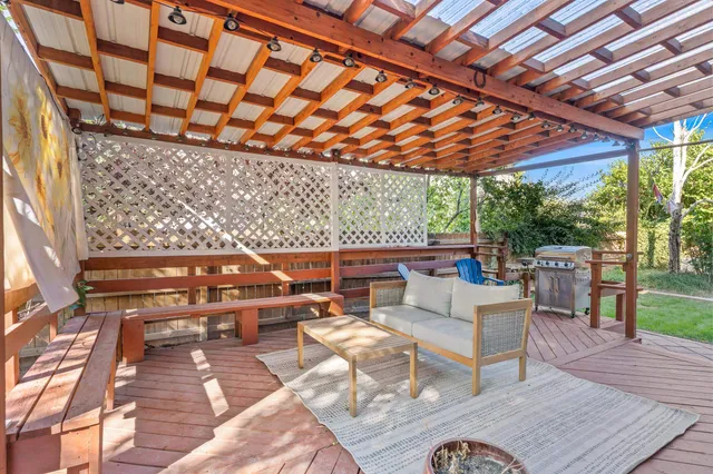 a outdoor space with patio lots of furniture