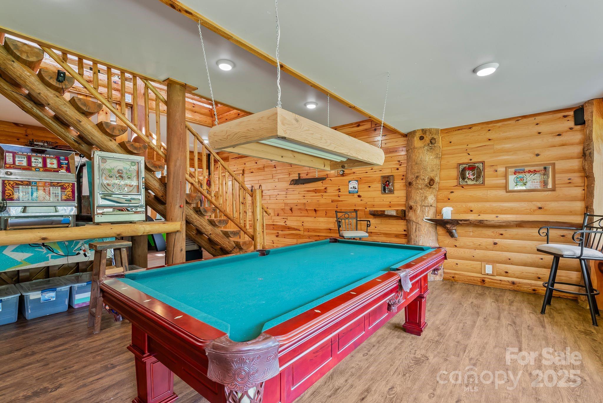 1104 Long Br Road Marshall, NC 28753 - Photo 30 of 45 a room with pool table and windows