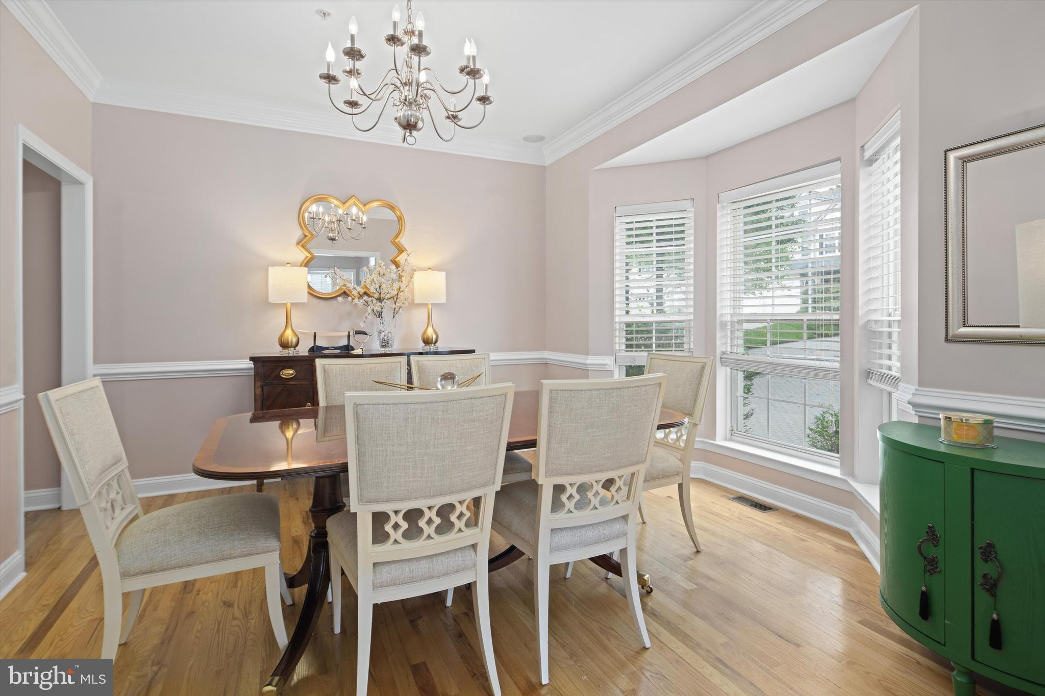 1149 Brian's Way Wayne, PA 19087 - Photo 5 of 37 a dining room with furniture a large window and wooden floor