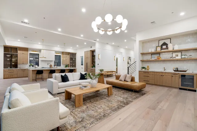 a front view of a house with a garage