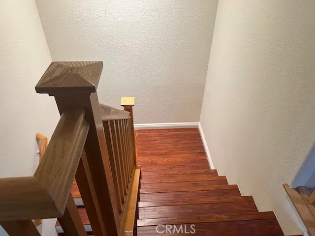 a view of hallway with stairs