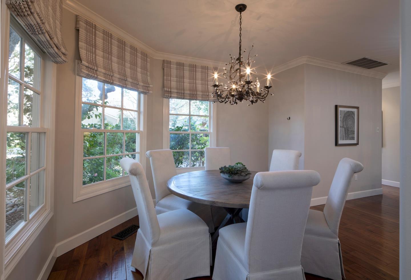 158 Seminary Drive Menlo Park, CA 94025 - Photo 11 of 23 a view of a dining room with furniture window and outside view