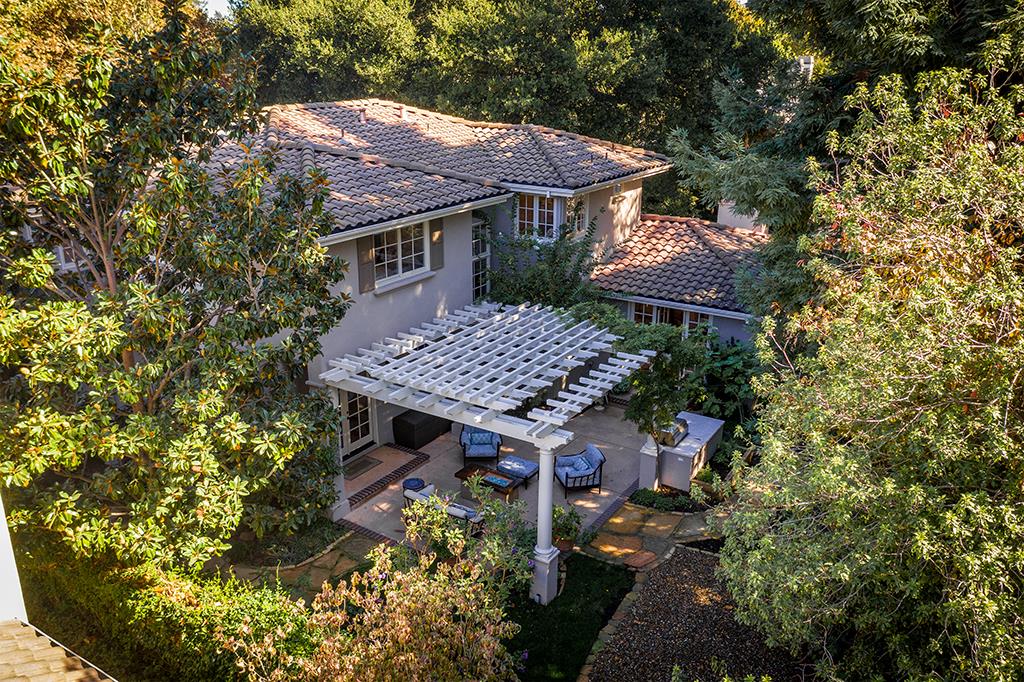 158 Seminary Drive Menlo Park, CA 94025 - Photo 23 of 23 a aerial view of a house with yard and sitting area