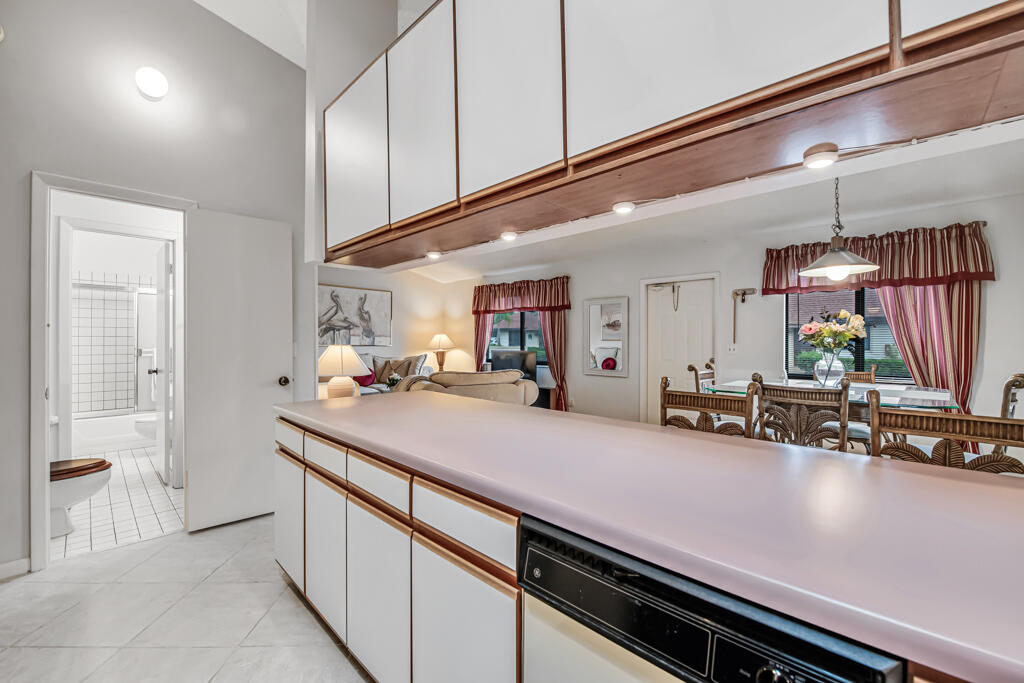 815 Andrew Redding Road, Unit 202 Lantana, FL 33462 - Photo 14 of 30 a kitchen with counter top space and windows