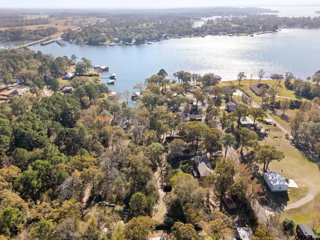 a view of lake and mountain