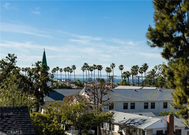 a view of a town with many houses