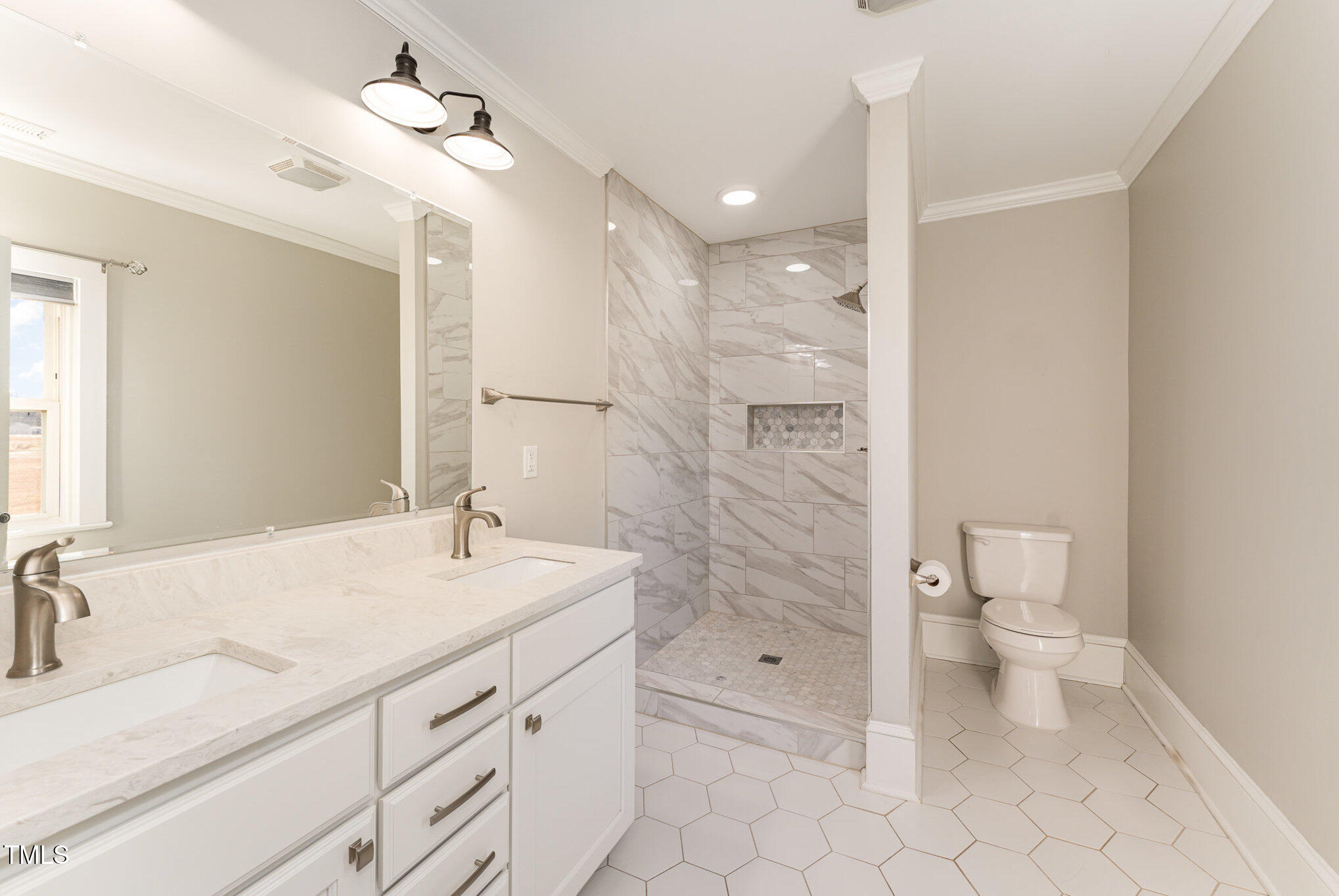 3040 Basstown Road Clinton, NC 28328 - Photo 14 of 30 Updated Primary Bath with double vanity.