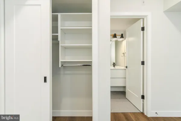 a view of a walk in closet