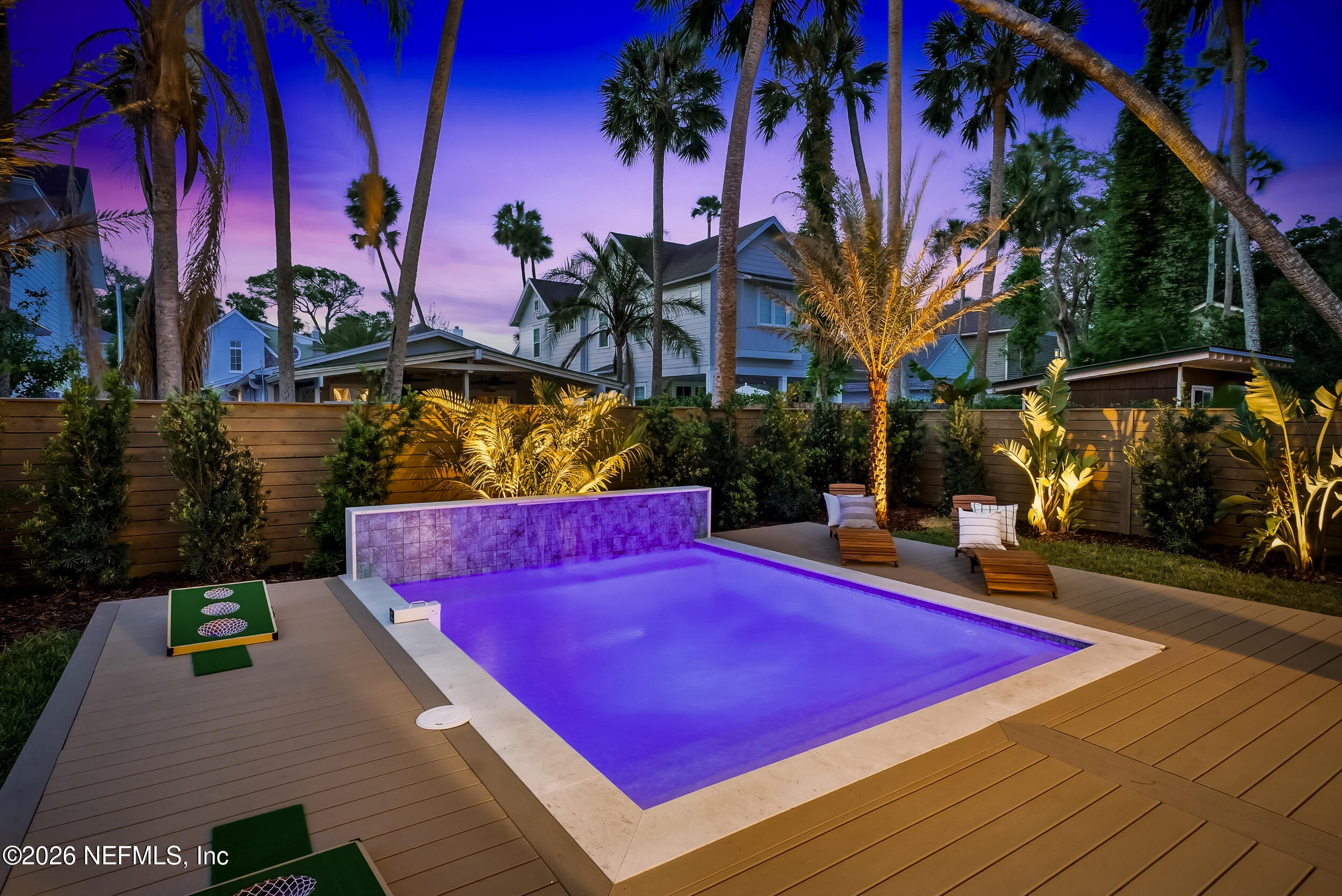 371 9th Street Atlantic Beach, FL 32233 - Photo 13 of 99 pool with lights