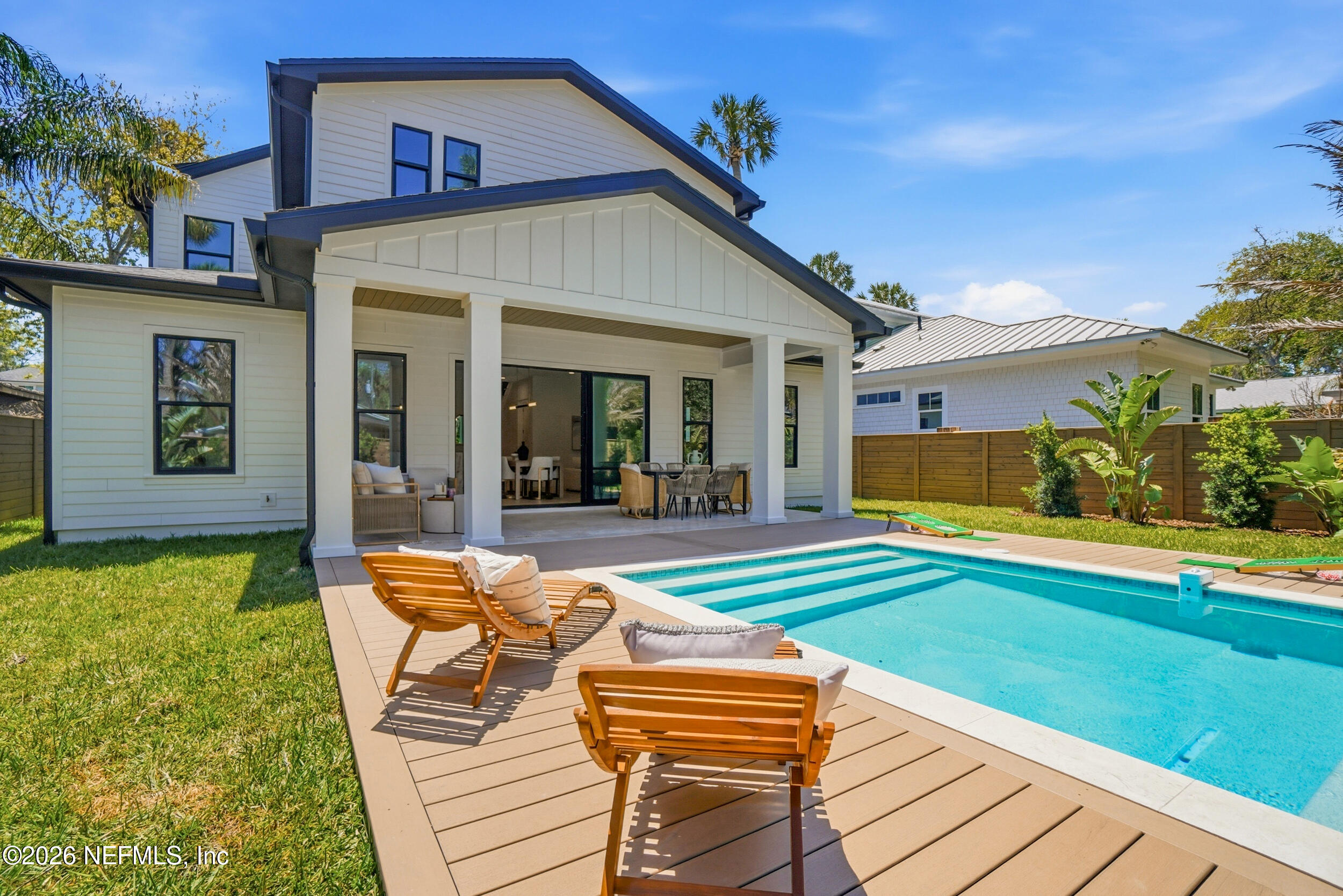 371 9th Street Atlantic Beach, FL 32233 - Photo 81 of 99 backyard pool area