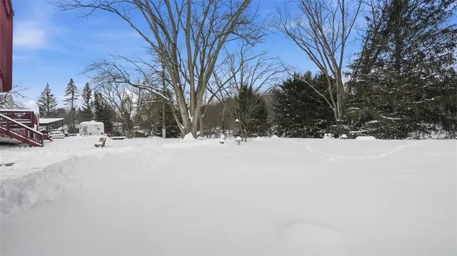 a view of snow covered with snow