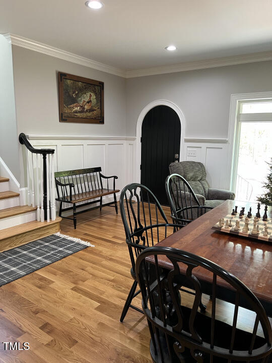 804 Crabtree Glenn Road Rougemont, NC 27572 - Photo 17 of 66 a view of a dining room with furniture and window