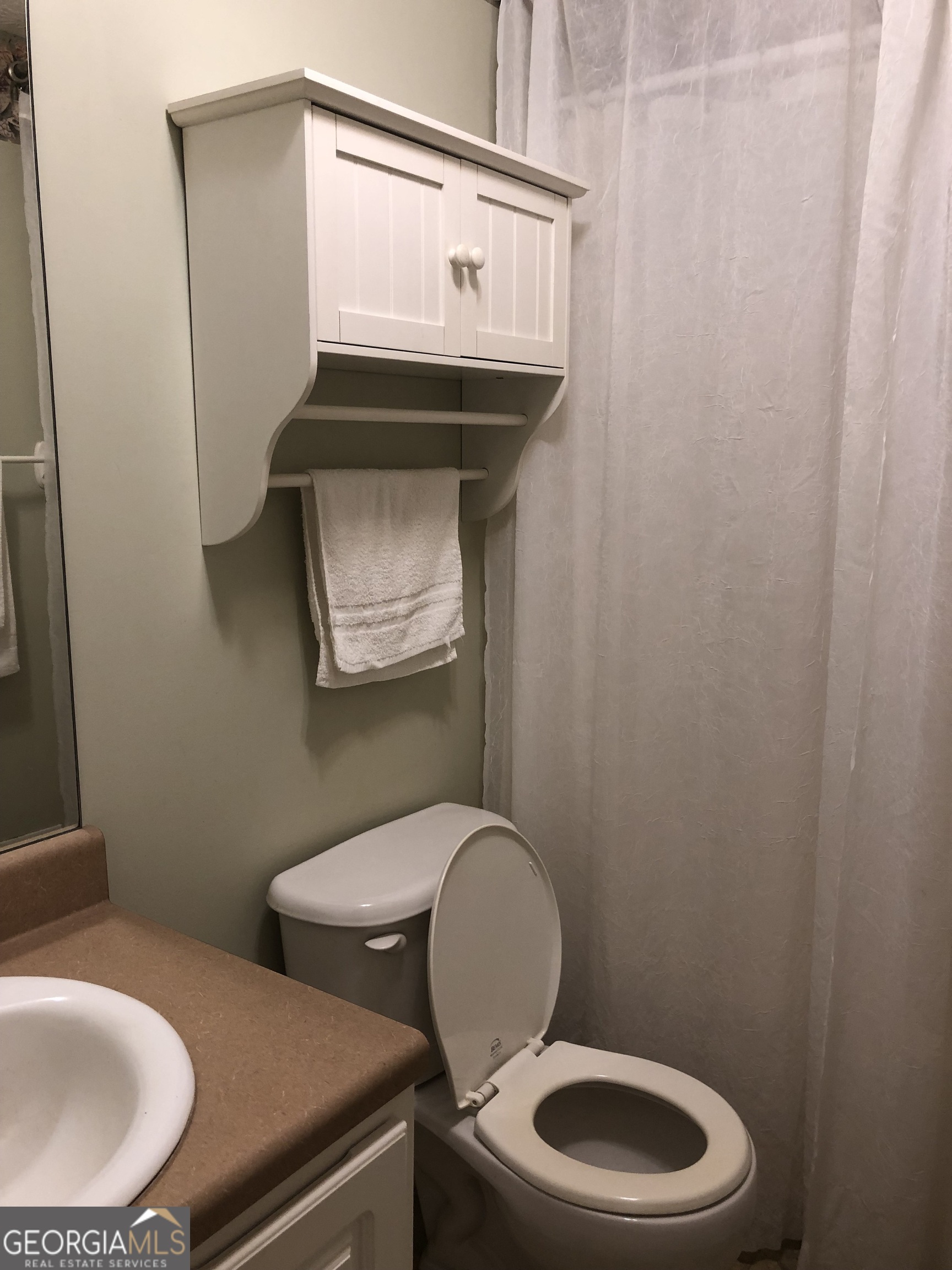 1744 Campbell Road Covington, GA 30014 - Photo 12 of 25 a bathroom with a toilet a sink and mirror