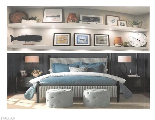 a workspace with furniture and window