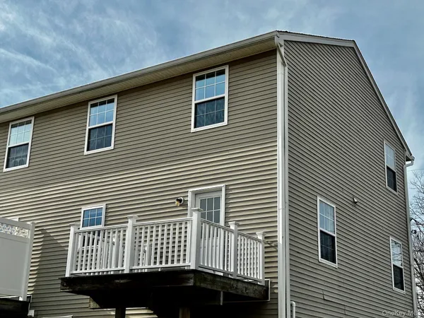 a front view of a house