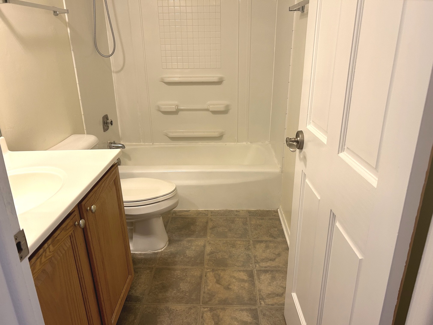 1776 Hassell Road Hoffman Estates, IL 60169 - Photo 17 of 23 a bathroom with a granite countertop sink toilet and shower
