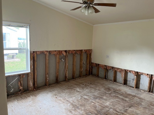 12 Walnut Bend Huntsville, TX 77320 - Photo 7 of 16 an empty room with a ceiling fan and windows