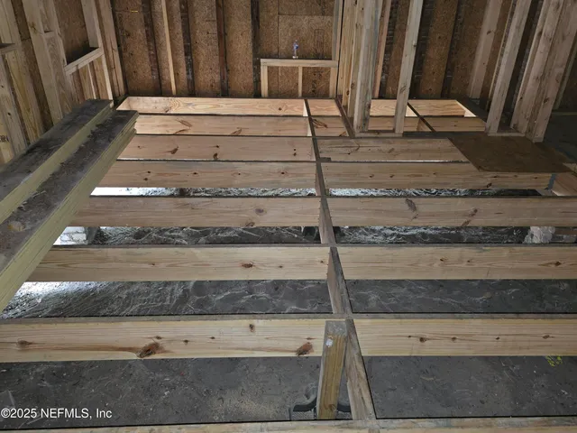 a view of a glass door