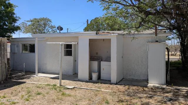 a front view of a house