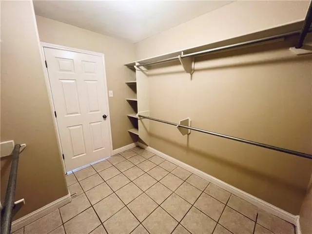 a view of a walk in closet
