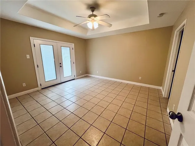 a view of an empty room