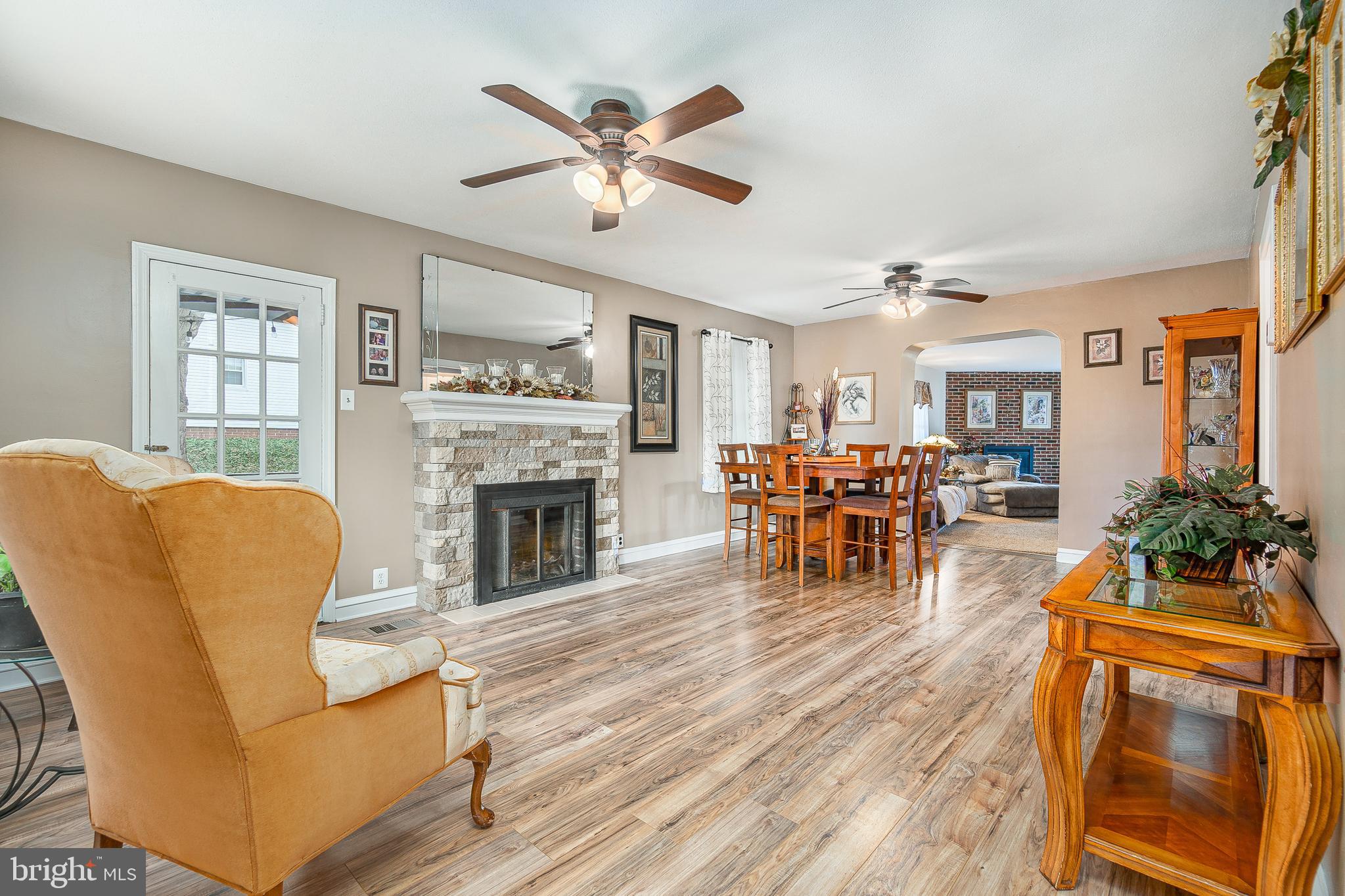 215 West Rose Valley Road Wallingford, PA 19086 - Photo 11 of 77 Living Room/Dining Room