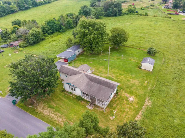 a view of a lake with a mountain