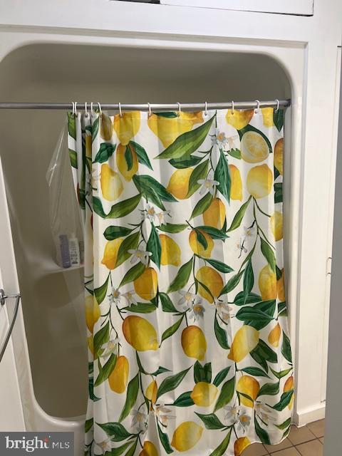 2107 S Street Northwest, Unit I Washington, DC 20008 - Photo 14 of 15 a blue and white shower curtain