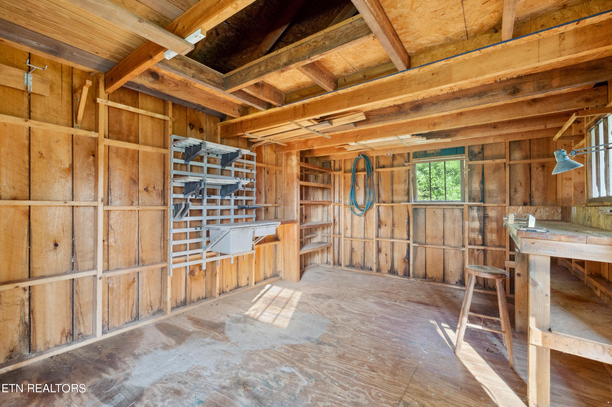 1022 Ridgeview Road Maryville, TN 37801 - Photo 18 of 24 a view of an empty room with wooden walls