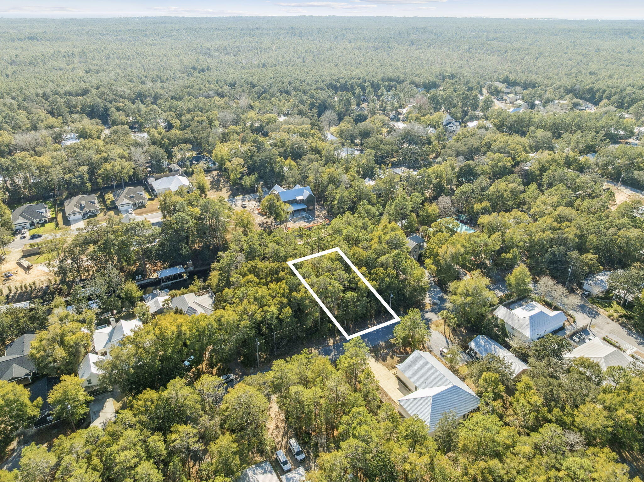 Lot 15 Morrison Avenue Santa Rosa Beach, FL 32459 - Photo 2 of 14 an aerial view of house with yard
